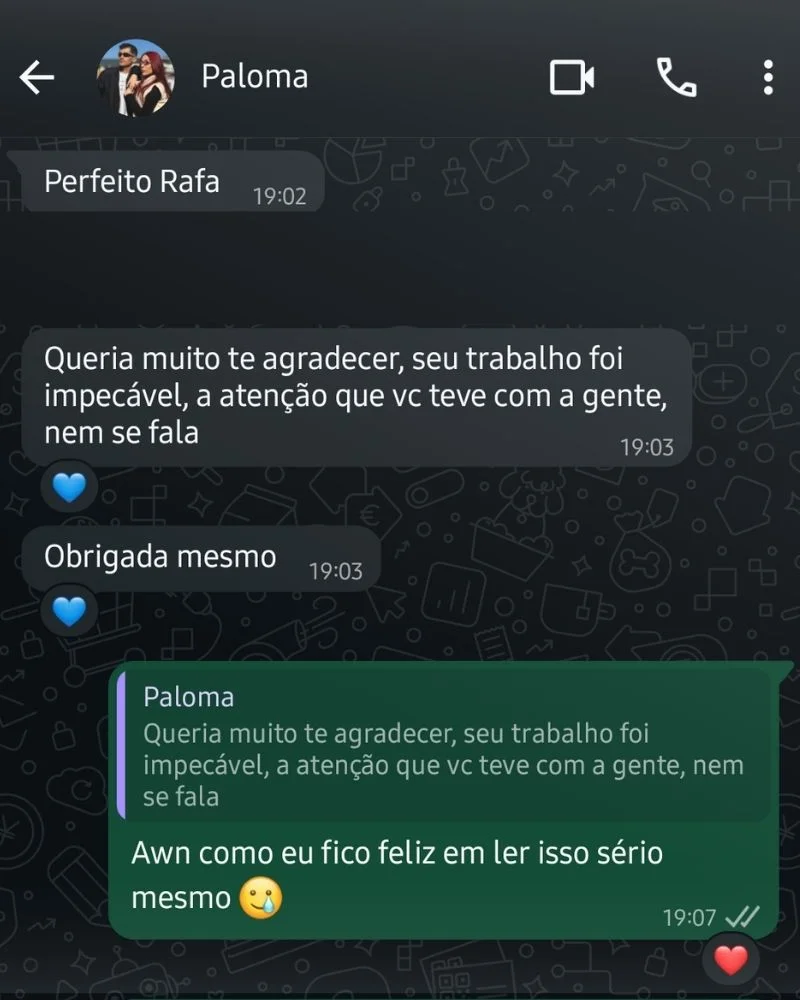 Feedback da Paloma Albuquerque