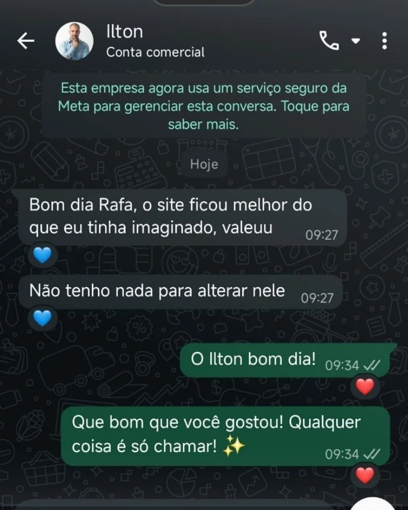 Feedback do Ilton Ferreira