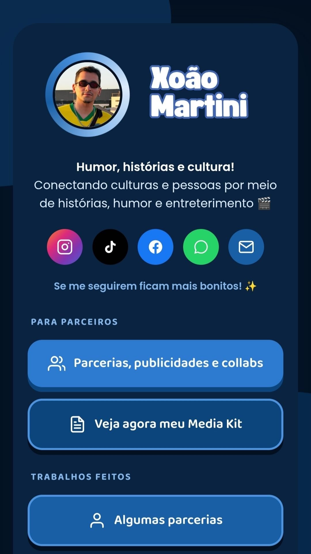 Bio site — Xoão Martini