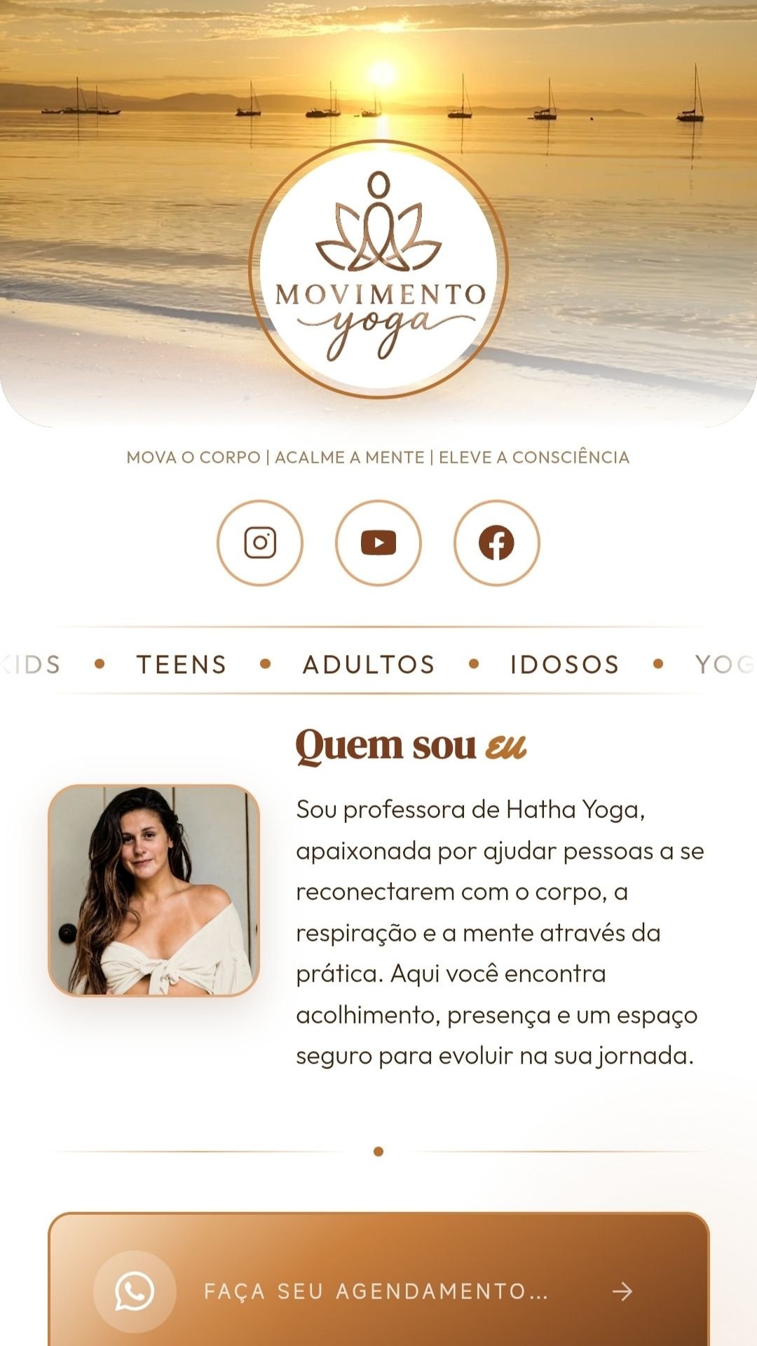 Bio site — Movimento Yoga