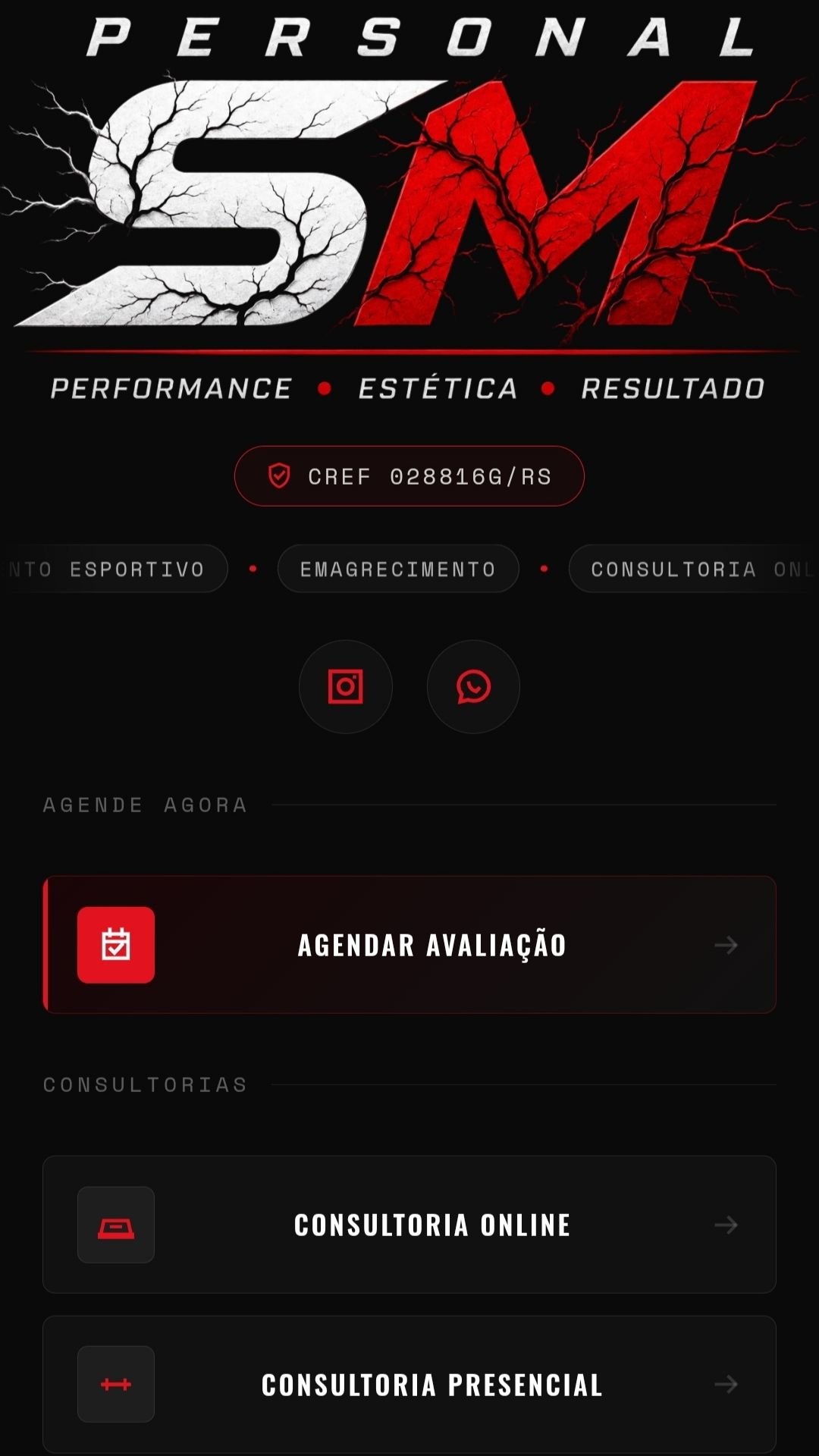 Bio site — Personal SM